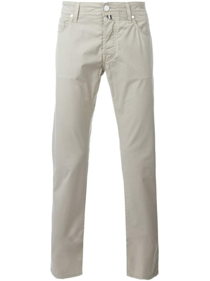 Jacob Cohen Slim-fit Trousers, Men's, Size: 36, Nude/neutrals, Cotton/spandex/elastane
