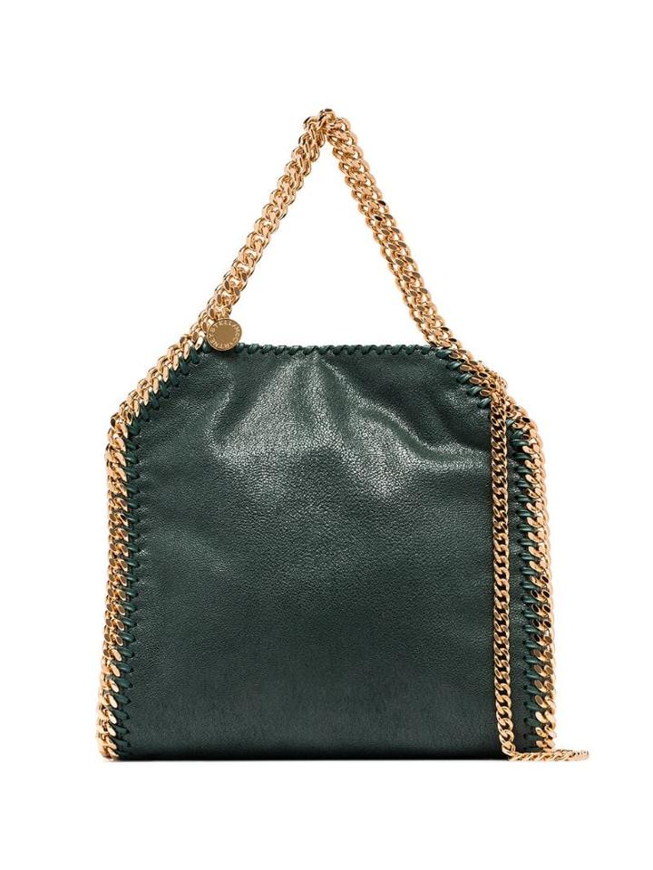 Stella Mccartney Falabella Chain-trimmed Tote - Green