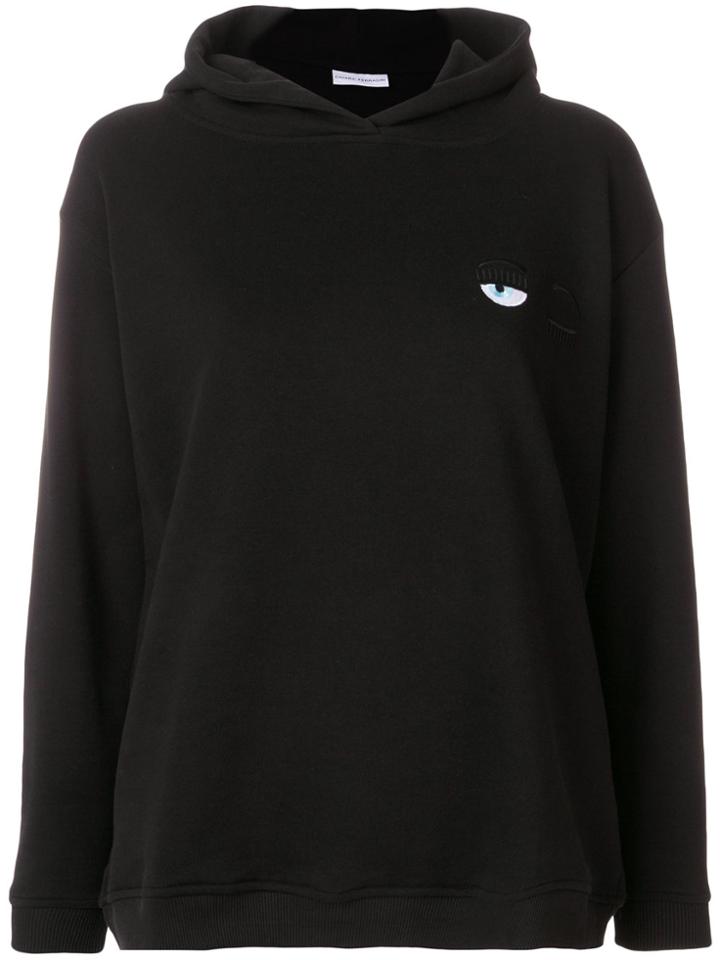 Chiara Ferragni Logo Hooded Sweatshirt - Black