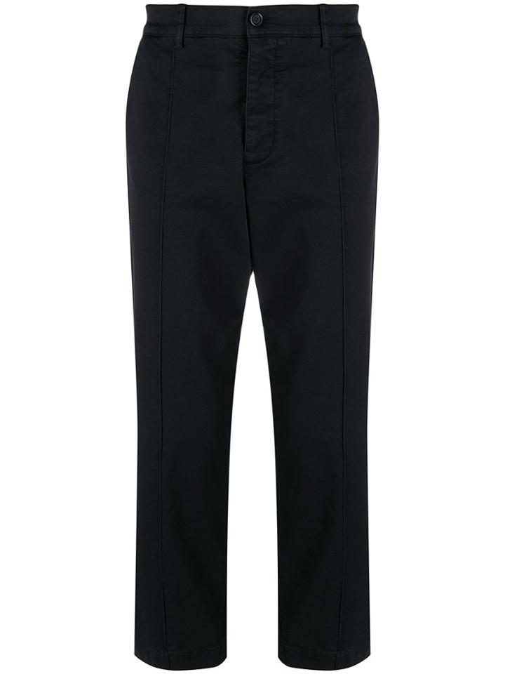 Ymc Straight Piped-seam Trousers - Black