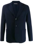 Lamberto Losani Tailored Felt Blazer - Blue