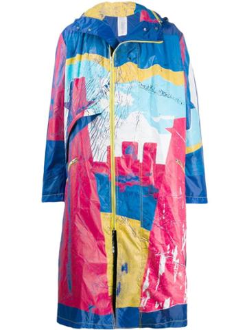 Bethany Williams Distressed Look Raincoat - Blue