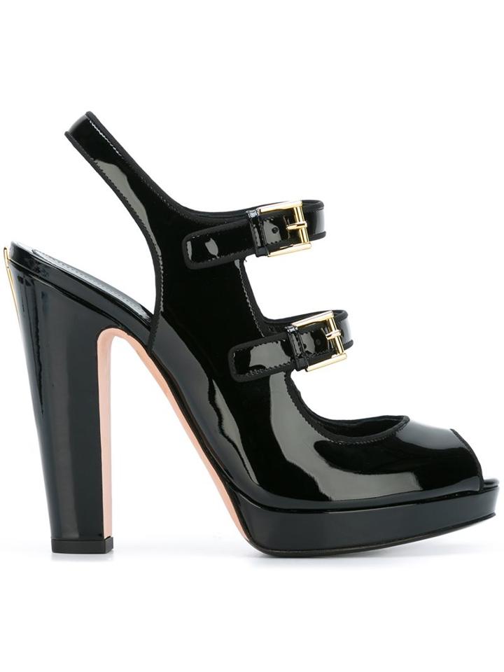 Alexander Mcqueen Double Buckle Sandals