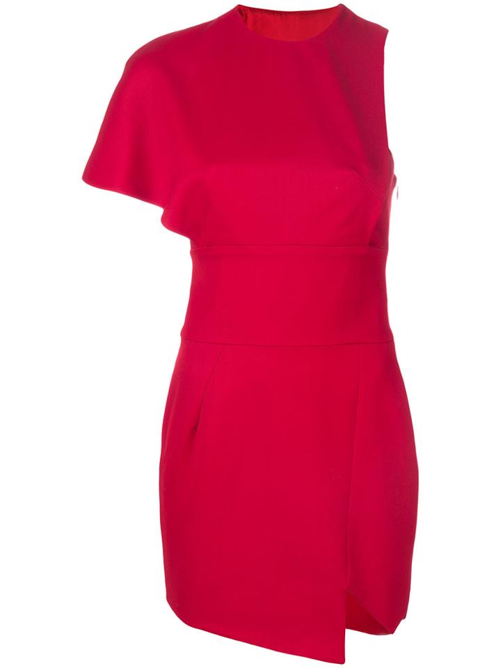 Alexandre Vauthier Asymmetric Mini Dress - Red