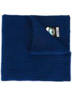 Moschino Ribbed Scarf - Blue