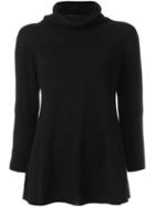 Armani Collezioni High Neck Pullover, Women's, Size: 42, Black, Cashmere