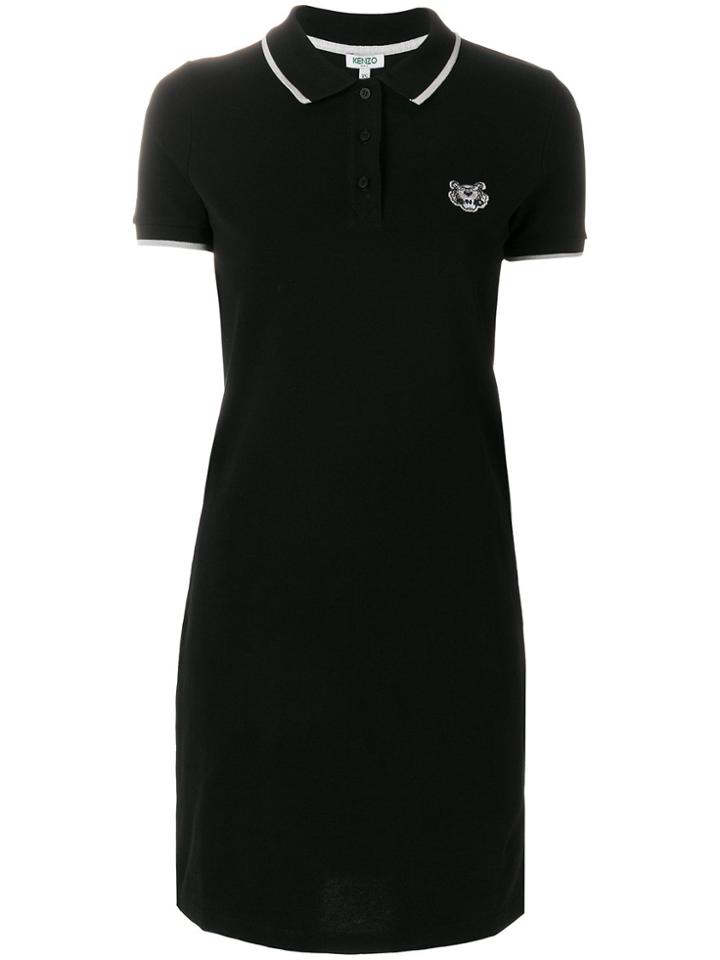 Kenzo Mini Tiger Polo Dress - Black