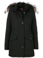 Woolrich Fur Hood Trim Parka - Black