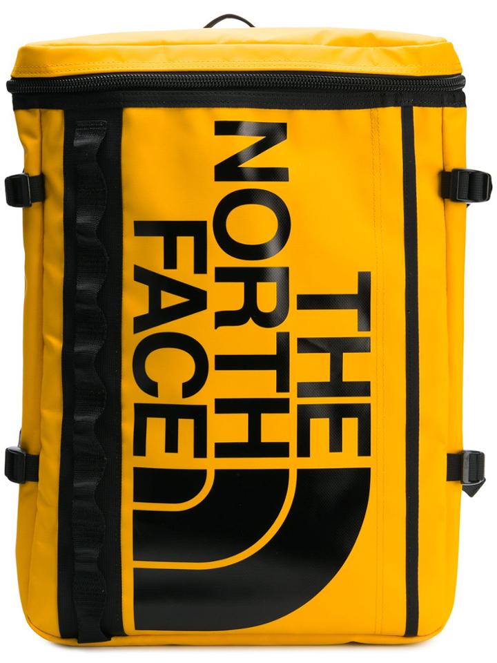 The North Face Logo Print Backpack - Yellow & Orange