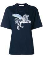 Golden Goose Deluxe Brand Strass Lion Print T-shirt - Blue