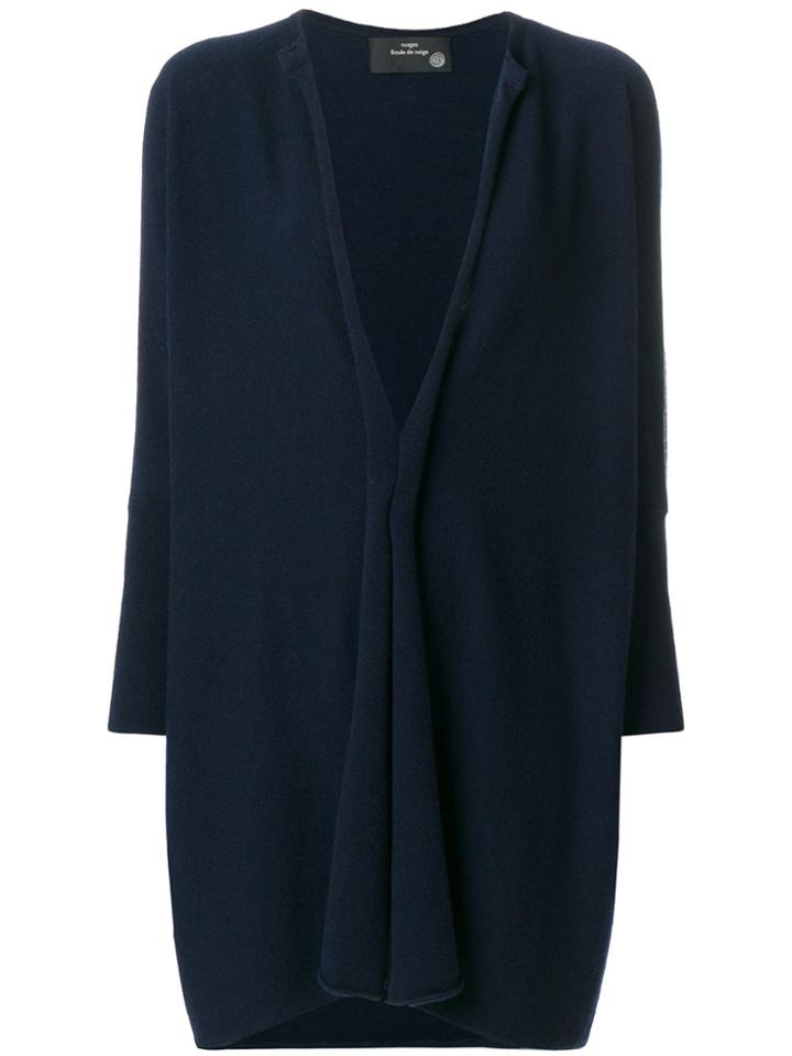 Boule De Neige Oversized Cardigan - Blue