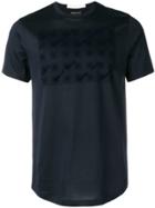 Emporio Armani Optical-effect Print T-shirt - Blue