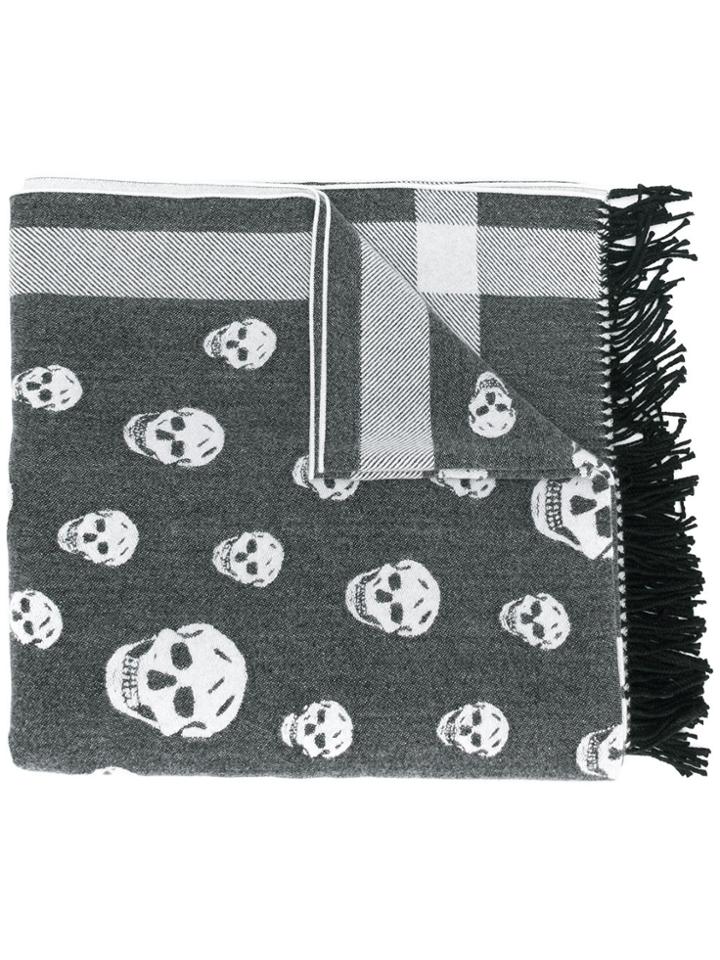 Alexander Mcqueen Skull Shawl - Black