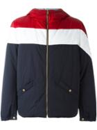 Moncler Gamme Bleu Zipped Sports Jacket, Men's, Size: 4, Blue, Polyamide/cotton/cupro/feather Down