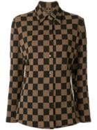 Fendi Pre-owned Checked Slim Shirt - Brown