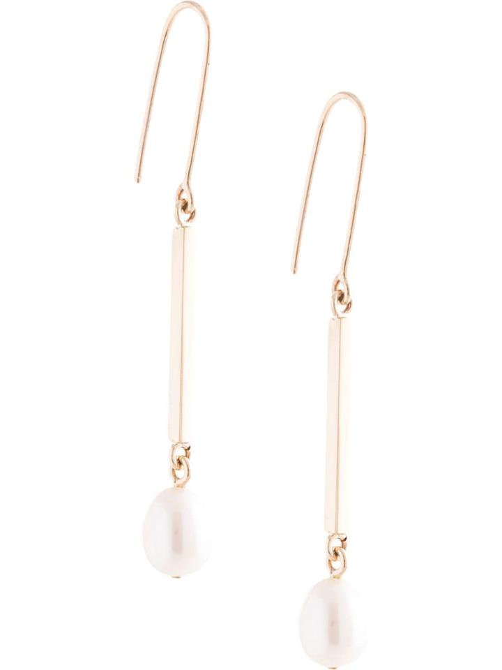 Meadowlark 9kt Yellow Gold Roma Pearl Drop Earrings