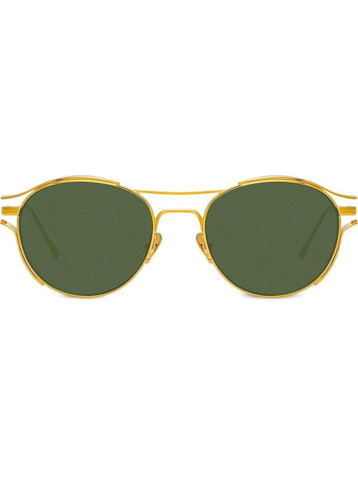 Linda Farrow Violet C4 Sunglasses - Gold