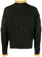 Jean Paul Gaultier Vintage Frilled Collar Jumper, Men's, Size: 48, Black