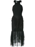 Rebecca Vallance 'orlando' Ruffle Dress, Women's, Size: 6, Black, Polyurethane