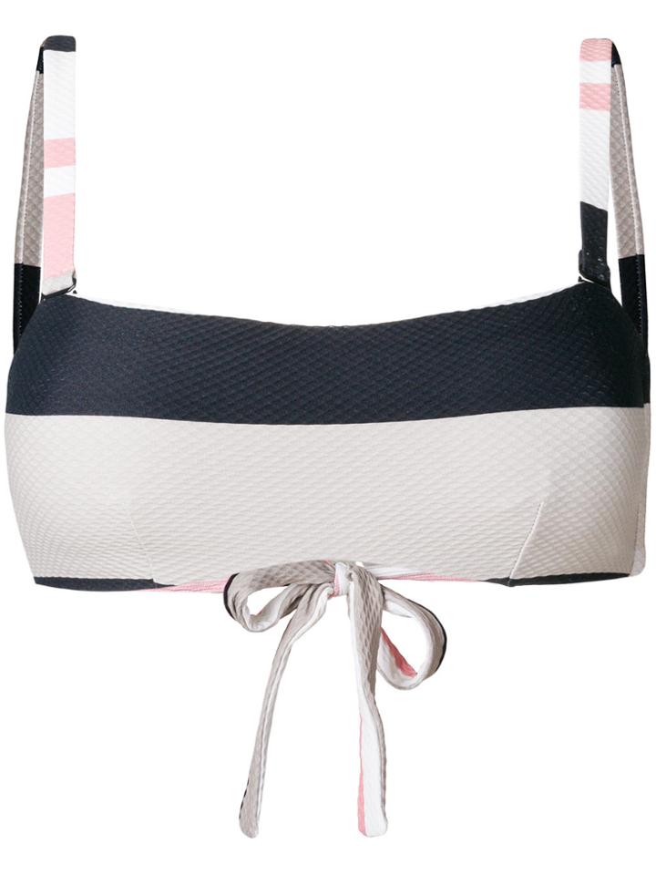 Asceno Striped Bikini Top - Multicolour