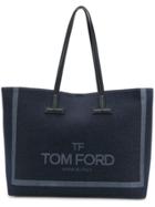 Tom Ford Logo Tote Bag - Blue