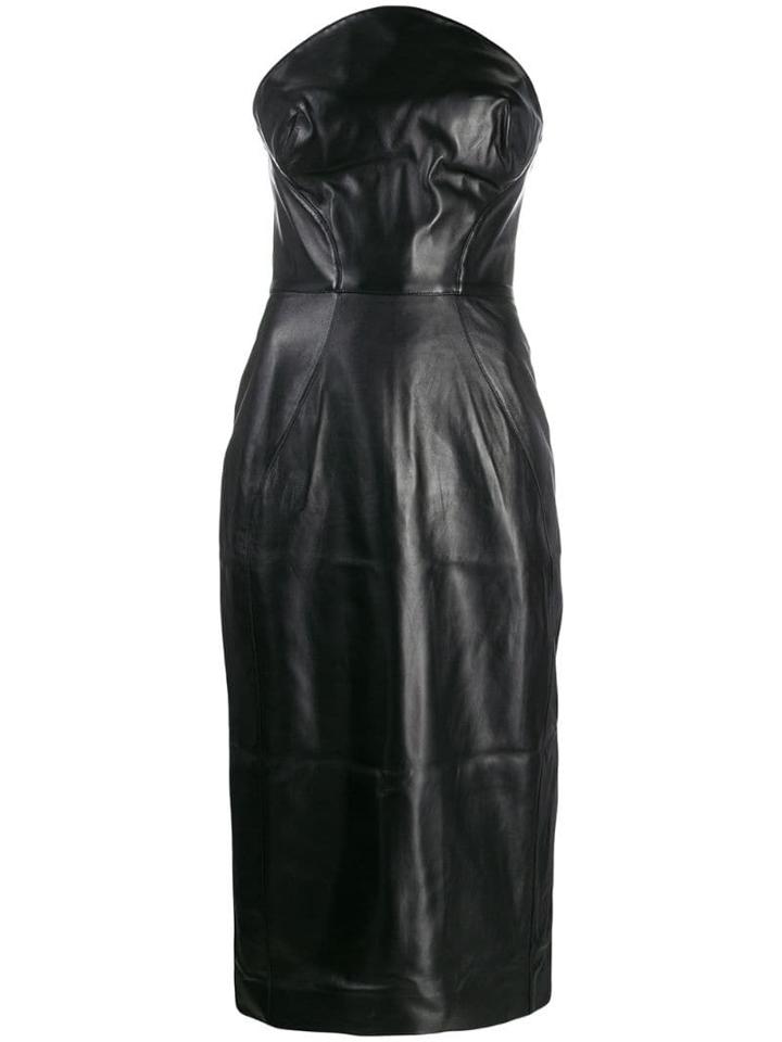 Ermanno Scervino Strapless Midi Dress - Black