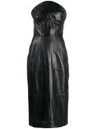 Ermanno Scervino Strapless Midi Dress - Black