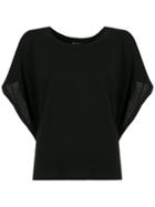 Uma Raquel Davidowicz Capim Bat Sleeves Blouse - Black