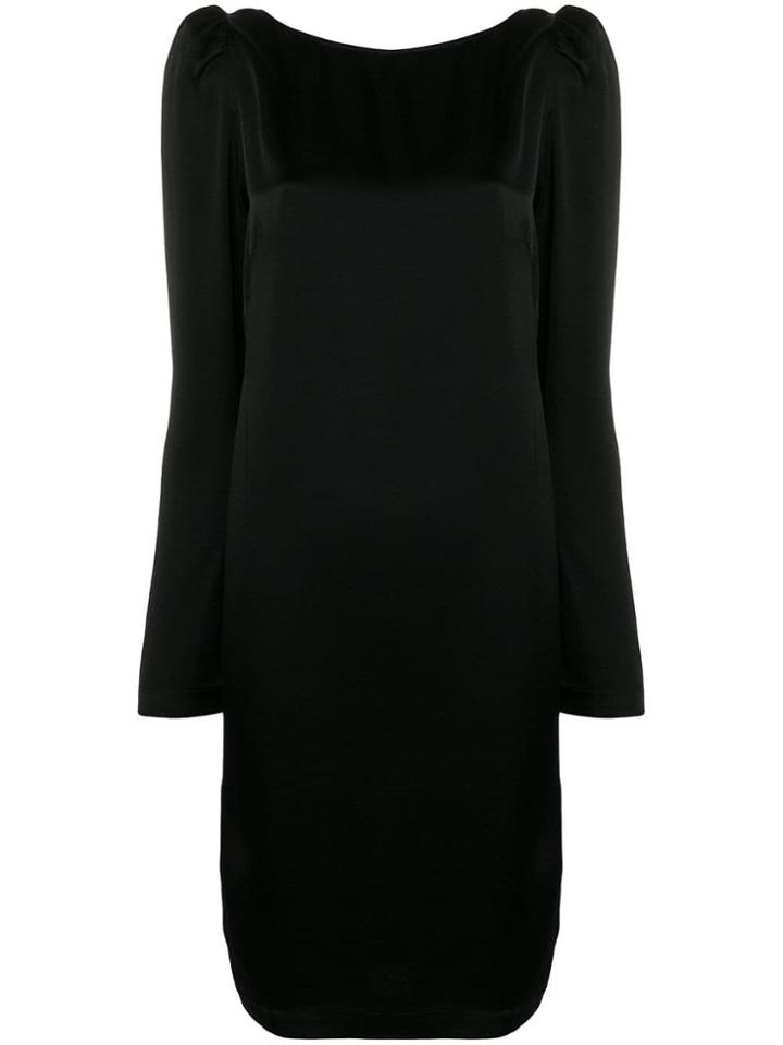 Semicouture Midi Long-sleeved Dress - Black