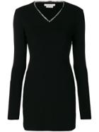 1017 Alyx 9sm V-neck Fitted Dress - Black