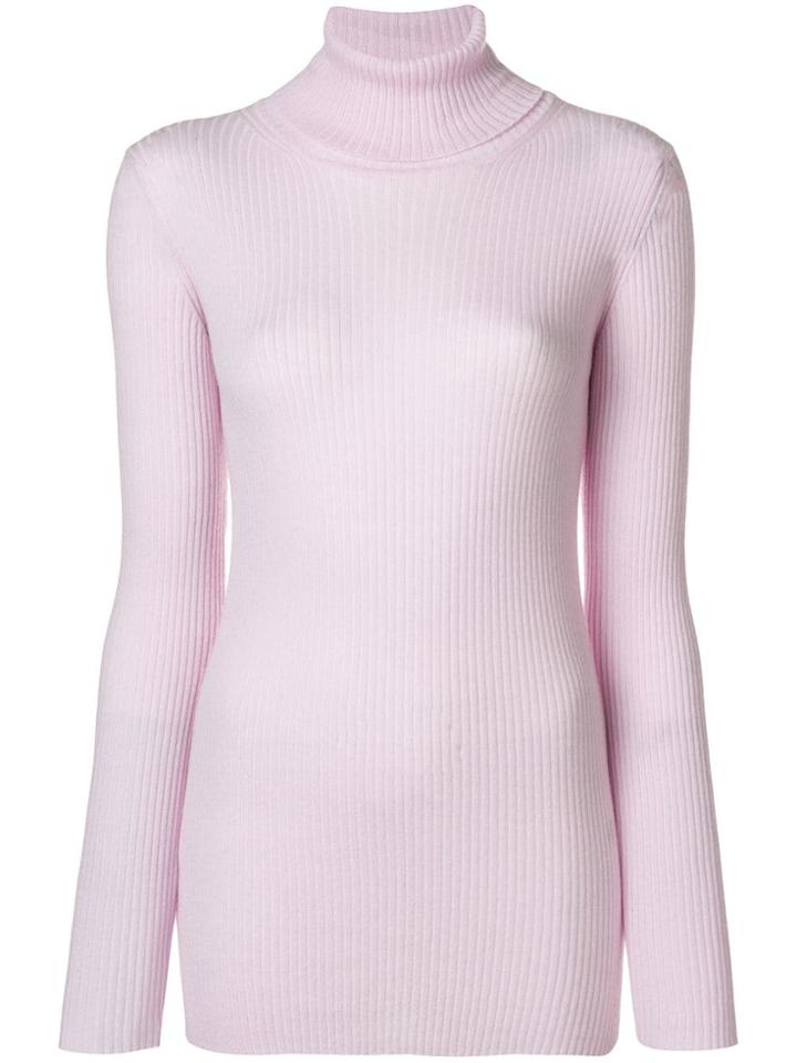 Iris Von Arnim Roll Neck Jumper - Pink