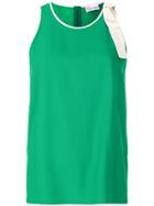 Red Valentino Loose Fit Vest Top - Green