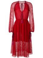 Philosophy Di Lorenzo Serafini Braided Tie Lace Dress - Red
