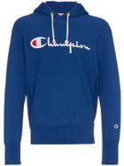 Champion Logo Embroidered Hoodie - Blue