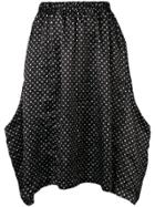 Comme Des Garçons Comme Des Garçons Polka Dot Print Skirt - Black