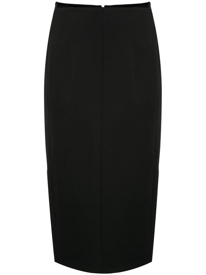 Joseph Fitted Midi Skirt - Black