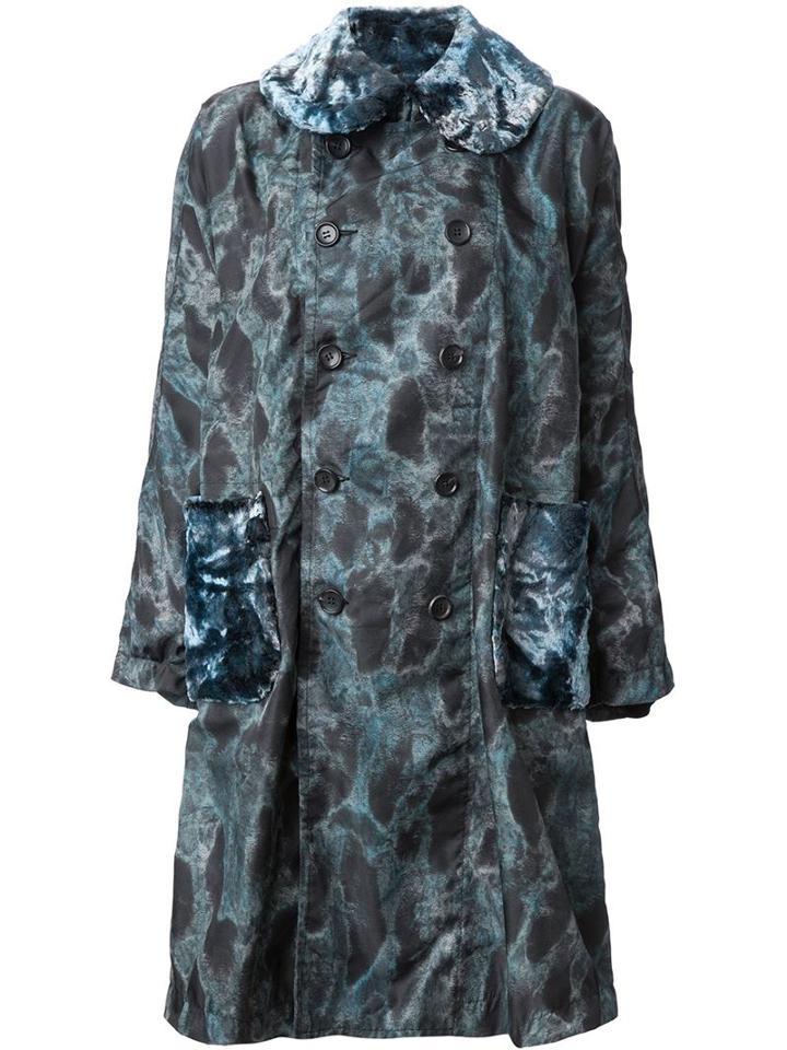 Comme Des Garçons Comme Des Garçons Velour Oversized Coat