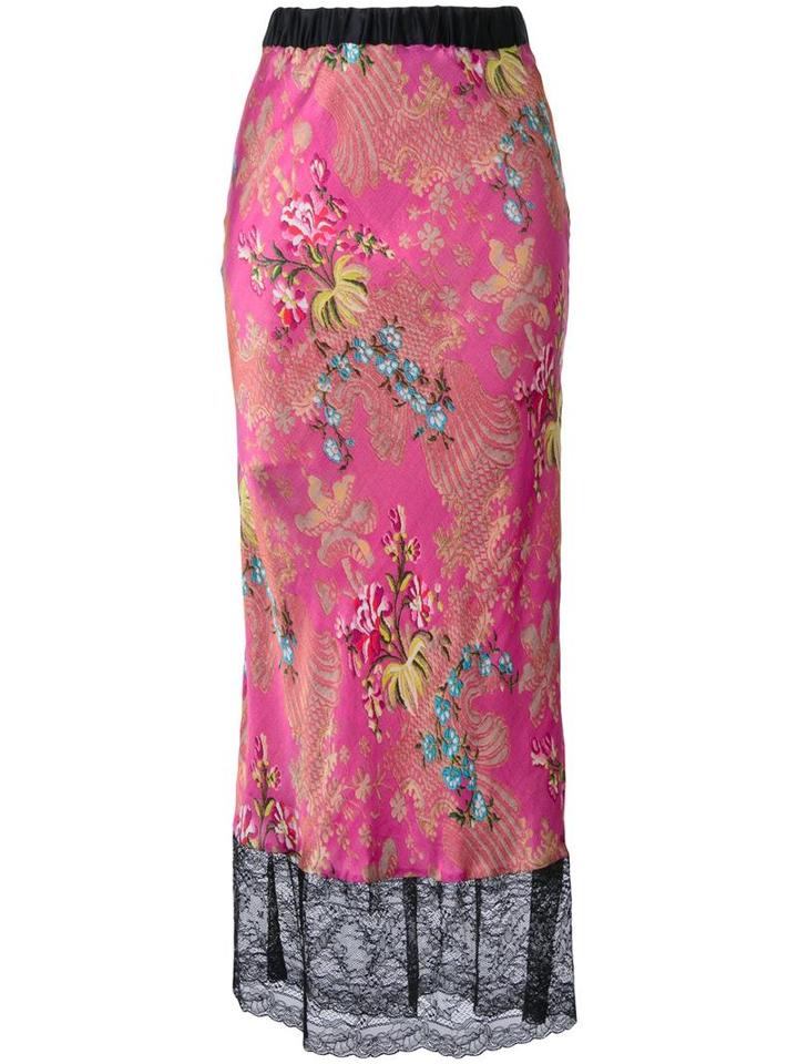Romance Was Born Romance Was Born X Ultra Violet 'tenderly Brocade' Skirt, Women's, Size: 8, Silk