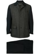 Comme Des Garçons Vintage Colour-block Two-piece Suit - Blue