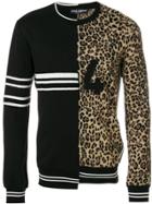 Dolce & Gabbana Double Design Crew Neck Sweater - Black