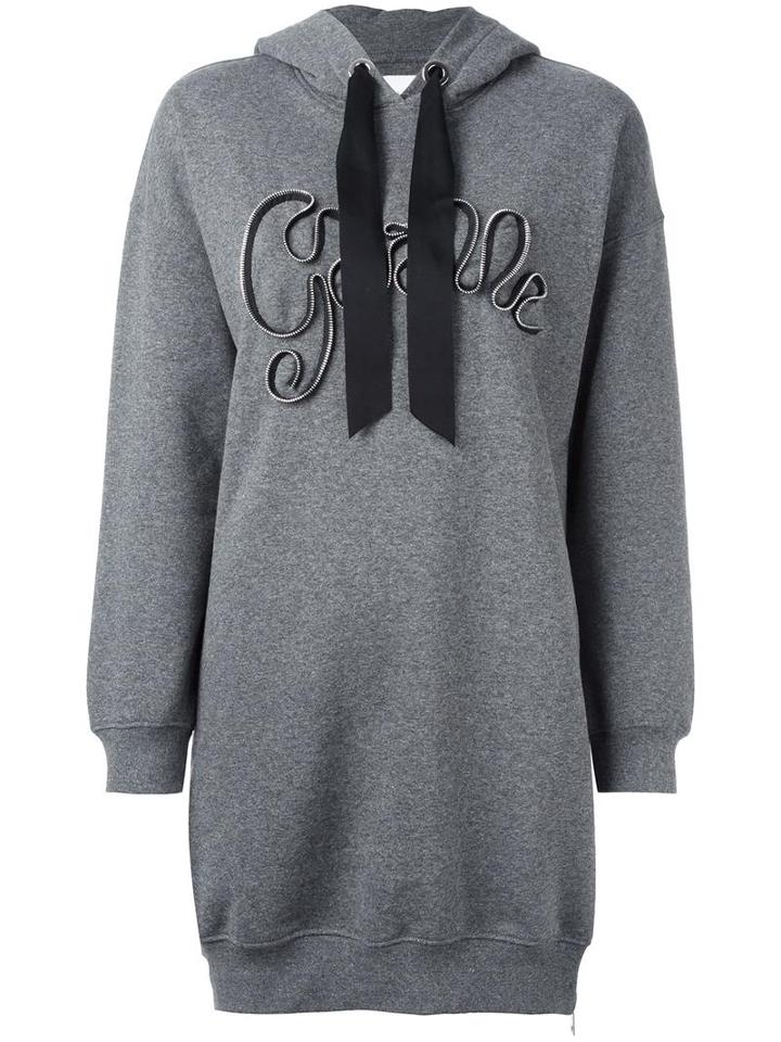 Gaelle Bonheur Sweatshirt Dress, Women's, Size: 2, Grey, Cotton