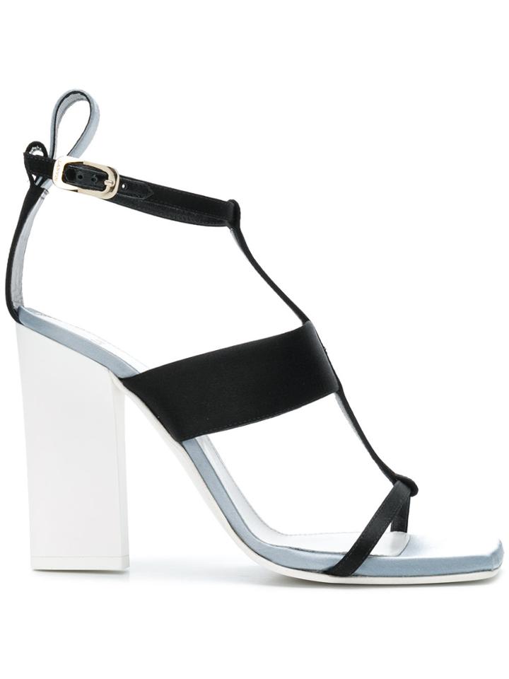 Lanvin Open-toe Strappy Sandals - Black