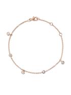 De Beers 18kt Rose Gold My First De Beers Five Diamond Bracelet