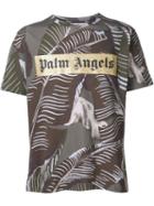 Palm Angels Banana Leaf Print T-shirt