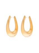 Area Buckle Hoop Earrings - Gold