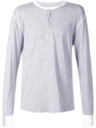321 Longsleeved Henley T-shirt - Grey