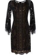 Martha Medeiros Lace Dress, Women's, Size: 44, Black, Silk/cotton