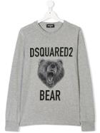 Dsquared2 Kids Bear Logo Print Sweatshirt - Grey