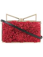 Sara Battaglia - Roxy Clutch - Women - Calf Leather - One Size, Women's, Red, Calf Leather