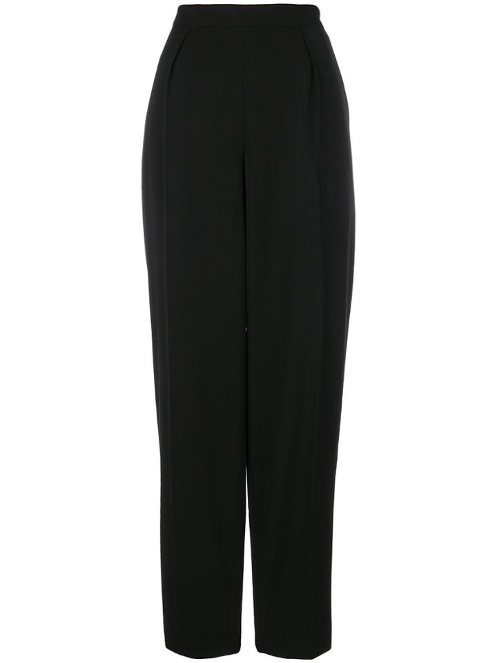 Chanel Vintage High-waisted Trousers - Black